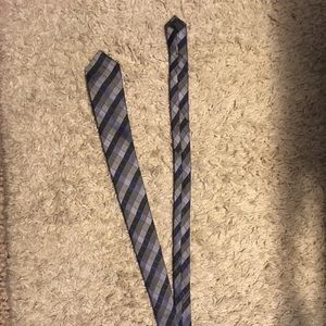 Purple and gray DKNY tie